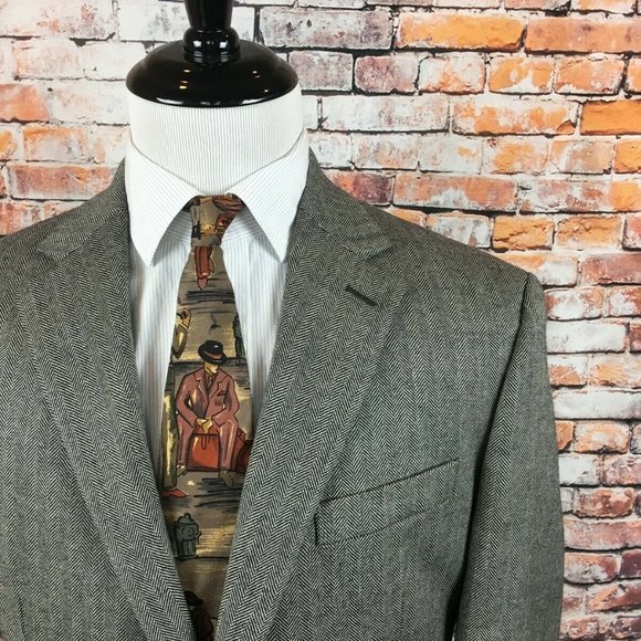 LRL Lauren Ralph Lauren Herringbone Twill Blazer - Picture 2 of 5